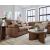 WillowBend L-Shaped Faux Leather 3-Piece Sectional with LAF Loveseat
