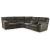 Tambo Faux Leather 2-Piece Reclining Sectional
