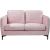 Poppy Velvet Loveseat