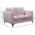Poppy Velvet Loveseat
