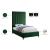 Via Velvet Twin Size Bed