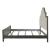 House Beatrice Fabric/Wood Panel Bed, Queen Size