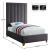 Via Velvet Twin Size Bed