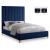 Via Velvet King Size Bed