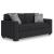 Jasmine Peaks Modern Sofa | Coal Fabric with LED Lighting & Nailhead Trim