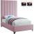 Via Velvet Twin Size Bed