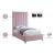 Via Velvet Twin Size Bed