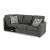 Edenfield 3-Piece Polyester U-Shaped Sectional Sofa w/Left Arm Chaise Facing