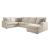Edenfield 3-Piece Polyester U-Shaped Sectional Sofa w/Right Arm Chaise Facing
