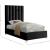 Enzo Velvet Twin Size Bed