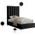 Enzo Velvet Twin Size Bed