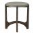 Cascade Round Concrete Top Cocktail Set | Rustic Brown