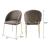 Onyx Velvet Dining Chair w/Gold Legs
