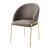Onyx Velvet Dining Chair w/Gold Legs