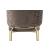 Onyx Velvet Dining Chair w/Gold Legs