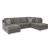 O'Phannon Polyester Fabric Sectional w/Right Chaise