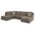 O'Phannon Polyester Fabric Sectional w/Left Chaise