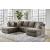 O'Phannon Polyester Fabric Sectional w/Left Chaise