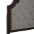 Paradise Valley Tweed Fabric/Wood Upholstered Queen Size Bed