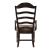 Paradise Valley Leatherette/Wood Ladder Back Arm Chair
