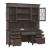 Paradise Valley Wood/Glass Executive Credenza & Hutch w/7 Drawers & 2 Doors