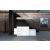 ORGANIC Straight Reception Desk w/Counter Top and Left Side RGB Light Panel, ADA Compliance