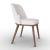 Foyer Fabric/Wood Customizable Upholstered Open-Back Dining Chair