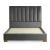 Eden SM Fabric Channeled Upholstered Platform King Size Bed