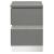 SM Paradox Gloss Laminate Nightstand w/2 Drawers