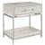 Lyra Wood/Fur/Metal Nightstand w/Drawer