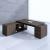 Mito Executive Desk w/Managerial Side Storage, Pedestal & Gloss Panel