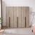 Lee Freestanding 3-Piece Wardrobe Closet w/2 Hanging Rods, 4 Drawers, 3 Shoe Storage & 6 Shelves 