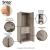 Lee Freestanding 3-Piece Wardrobe Closet w/2 Hanging Rods, 4 Drawers, 3 Shoe Storage & 6 Shelves 