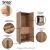 Lee Freestanding 3-Piece Wardrobe Closet 2.0 w/1 Hanging Rod, 1 Shelf & 2 Drawers 