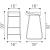 Wedge Leatherette Barstool