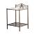 Sydney Metal/Glass Nightstand w/2 Shelves