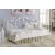 Halladay Twin Metal Daybed with Floral Frame