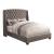 Pissarro Velvet Tufted Upholstered Bed, Eastern King Size