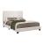 Mauve Leatherette Upholstered Bed
