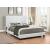 Mauve Leatherette Upholstered Bed