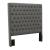 Camille Fabric Button Tufted Bed, Queen Size
