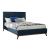 Charity Fabric/Wood Platform Bed, Queen Size
