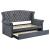 Scarlett Fabric Tufted Twin Daybed with Trundle