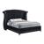 Barzini Velvet/Crocodile Leatherette Tufted Upholstered Bed, Queen Size
