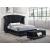 Barzini Velvet/Crocodile Leatherette Tufted Upholstered Bed, Queen Size