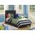 Dorian Leatherette Upholstered Panel Bed, Twin Size