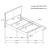 Dorian Leatherette Upholstered Panel Bed, Queen Size