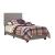 Dorian Leatherette Upholstered Panel Bed