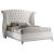 Barzini Velvet/Crocodile Leatherette Wingback Tufted Bed, Queen Size