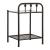 Livingston Metal/Glass Nightstand w/Drawer